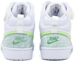 【訂製球鞋】 Nike Court Borough Mid 2 方塊格子 小清新 小香風 魔鬼貼 中筒 板鞋 GS 白綠 Shop 【訂製球鞋】 Nike Court Borough Mid 2 方塊格子 小清新 小香風 魔鬼貼 中筒 板鞋 GS 白綠