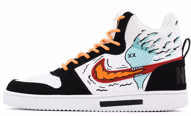 custom-shoes-nike-court-borough-mid-black-white-graffiti