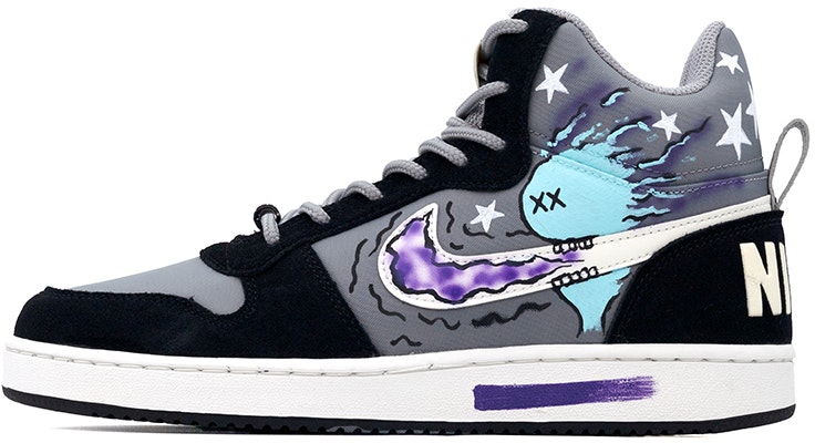 custom-shoes-nike-court-borough-mid-black-white-grey-graffiti