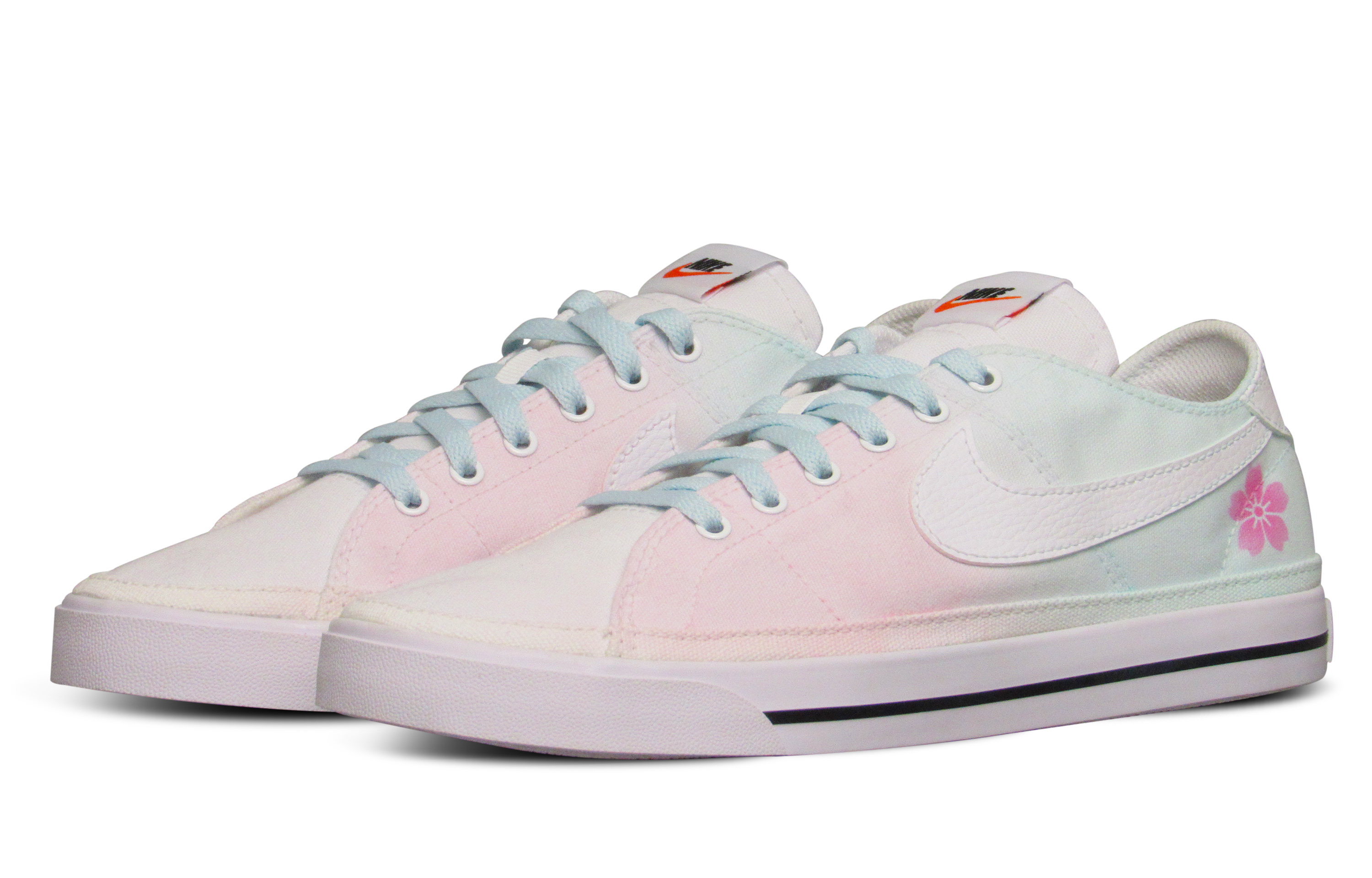 Lookbook 【カスタムシューズ】ナイキ コートレガシー '桜ピンクブルー' CW6539-100(Team65-樱花清新)