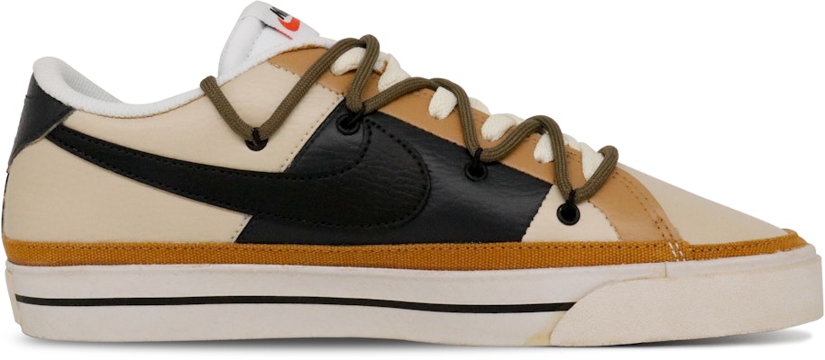【訂製球鞋】 Nike Court Legacy 美拉德 沙漠秘境 解構 塗鴉 防滑耐磨 低筒 板鞋 男款 沙色 Order 【訂製球鞋】 Nike Court Legacy 美拉德 沙漠秘境 解構 塗鴉 防滑耐磨 低筒 板鞋 男款 沙色