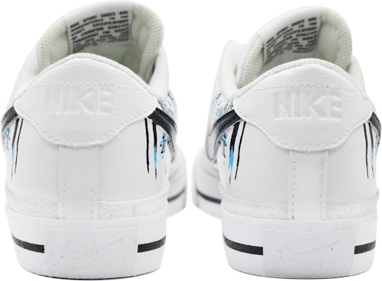 【客製化球鞋】 Nike Court Legacy 網路機器 新潮藝術 低筒 板鞋 男款 黑藍白 Purchase 【客製化球鞋】 Nike Court Legacy 網路機器 新潮藝術 低筒 板鞋 男款 黑藍白