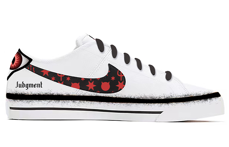 [Custom Shoes] Nike Court Legacy Low 'Evil Eye Custom' 圖 2