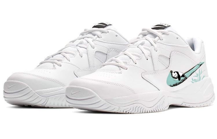 Lookbook 【訂製球鞋】Nike Court Lite 2 熊貓抱竹 中式搭配 時尚防滑 低筒 老爹鞋 男款 白綠