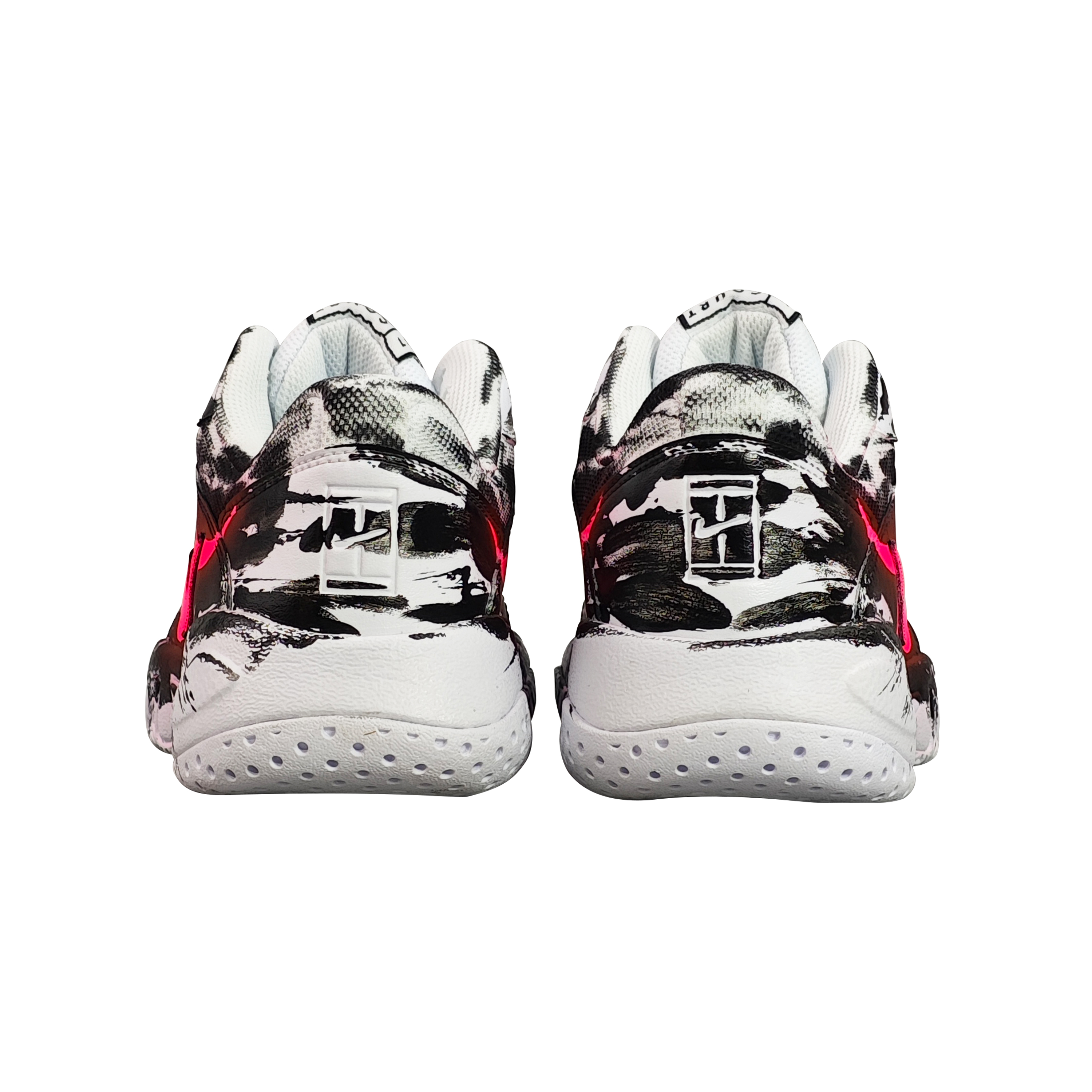 Purchase [Sepatu Custom] Nike Court Lite 2 'Venom Cthulhu Superhero Hitam Putih Merah Muda' AR8836-100(TeamEight-男款AR粉毒液）