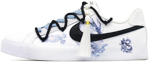 【客製球鞋】 Nike Court Royale 錦鯉出海解構 新中式國風 簡約百搭 街頭風 龍年限定 低筒 球鞋 男女同款 黑白 Order 【客製球鞋】 Nike Court Royale 錦鯉出海解構 新中式國風 簡約百搭 街頭風 龍年限定 低筒 球鞋 男女同款 黑白