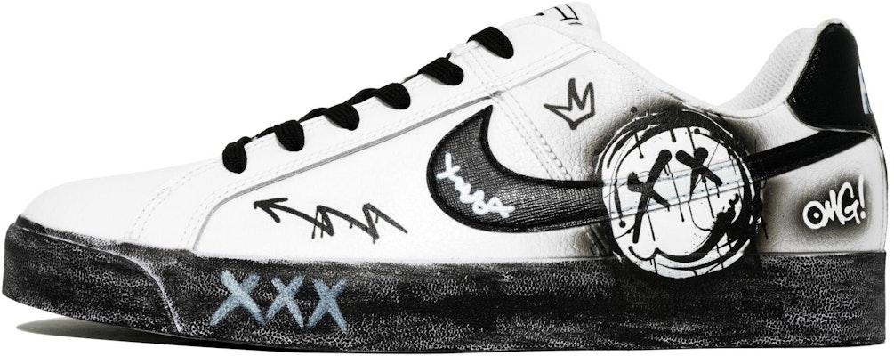 Zapatillas Personalizadas Nike Court Royale 'Smiling Grounds Negro Blanco' BQ4222-103(Team113-微笑聚集地) Order Zapatillas Personalizadas Nike Court Royale 'Smiling Grounds Negro Blanco' BQ4222-103(Team113-微笑聚集地)
