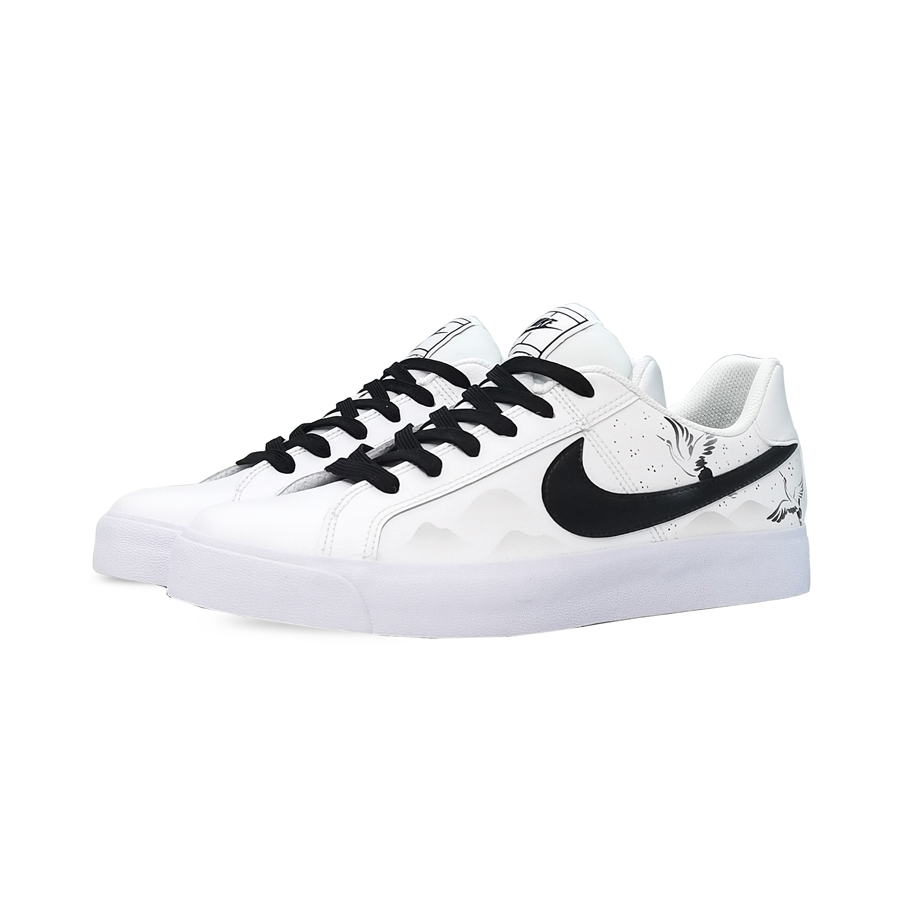 Lookbook Zapatillas Nike Court Royale AC 'Tinta China Negro Blanco' BQ4222-103(TeamEight-男款双鹤2)
