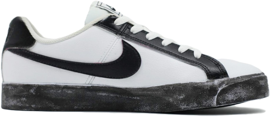 【訂製球鞋】Nike Court Royale Ac 球場藝術家 無間行者 暗黑系 戀人 防滑減震耐磨 低筒 板鞋 男款 白黑 Lookbook 【訂製球鞋】Nike Court Royale Ac 球場藝術家 無間行者 暗黑系 戀人 防滑減震耐磨 低筒 板鞋 男款 白黑