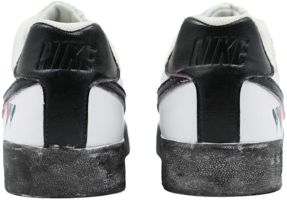 【訂製球鞋】Nike Court Royale Ac 球場藝術家 無間行者 暗黑系 戀人 防滑減震耐磨 低筒 板鞋 男款 白黑 Purchase 【訂製球鞋】Nike Court Royale Ac 球場藝術家 無間行者 暗黑系 戀人 防滑減震耐磨 低筒 板鞋 男款 白黑