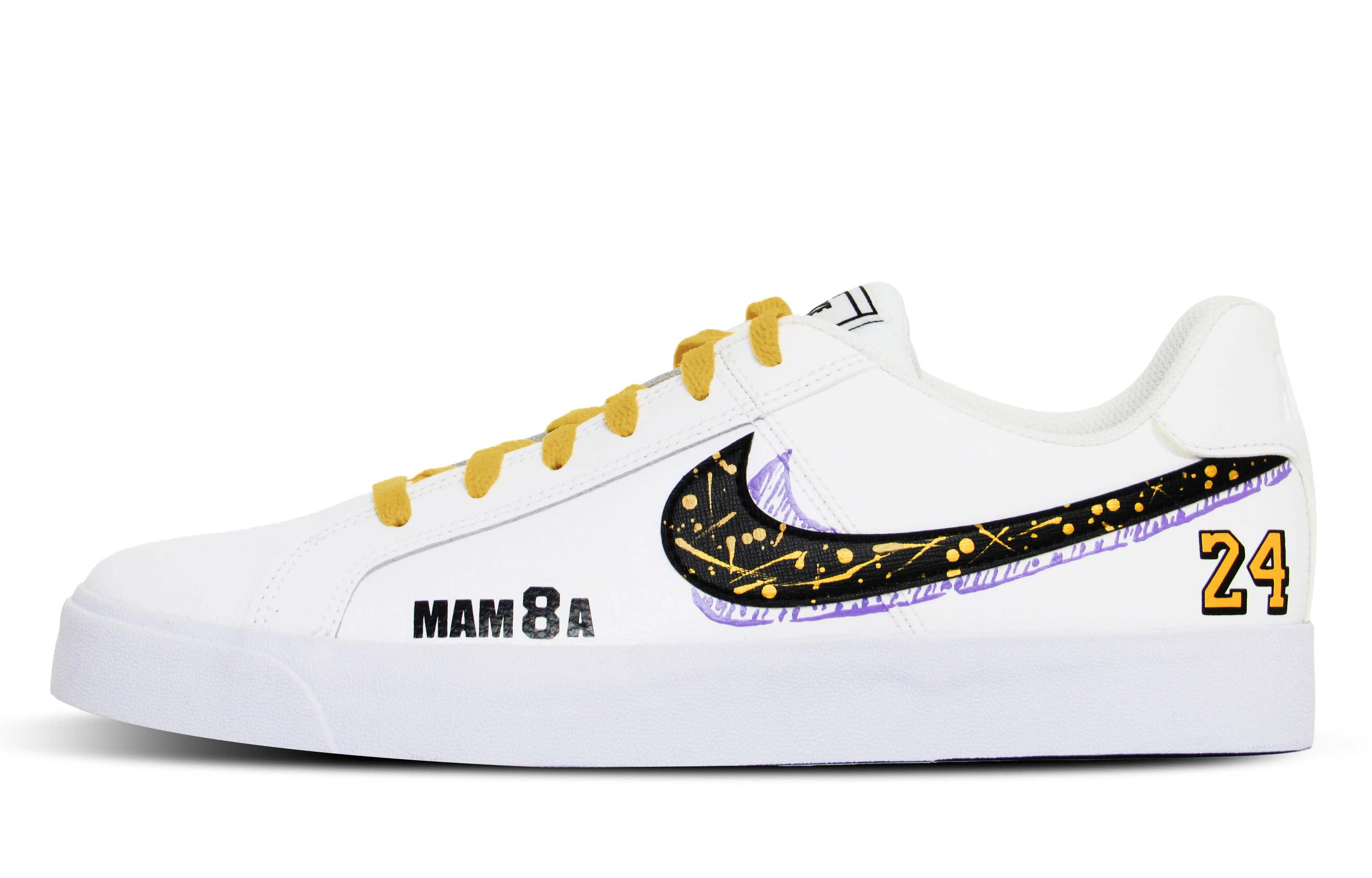 [Custom Shoes] Nike Court Royale AC 'Lakers 8/24 Mamba' BQ4222-103-484839