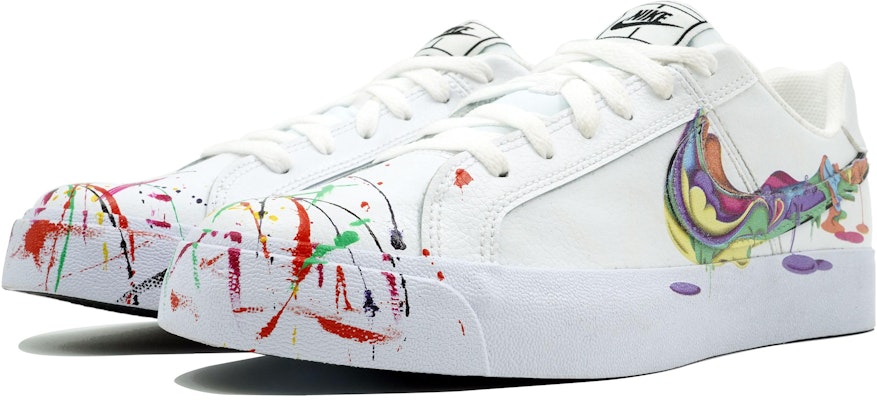 【訂製球鞋】Nike Court Royale Ac 炫色潑墨 五彩 燦爛 禮盒 低筒 板鞋 男女同款 白色 Shop 【訂製球鞋】Nike Court Royale Ac 炫色潑墨 五彩 燦爛 禮盒 低筒 板鞋 男女同款 白色