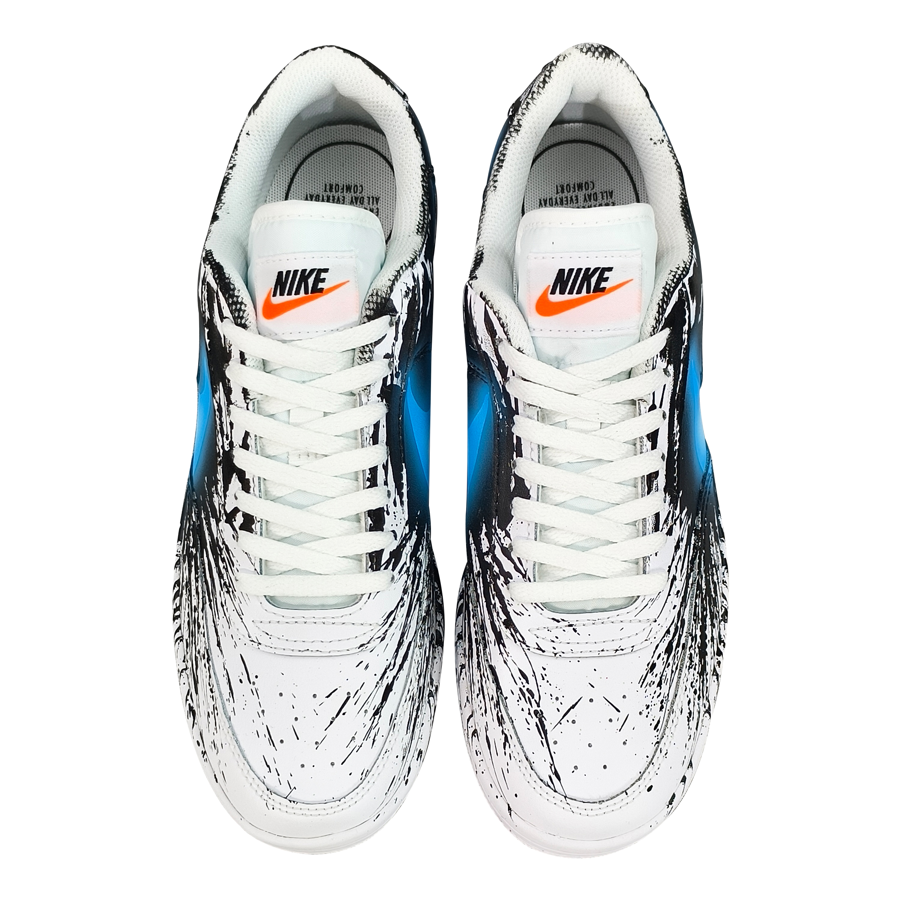 Purchase Zapatillas Nike Court Vintage 'Negro Blanco Salpicaduras Azules' CJ1679-101(TeamEight-男款火神蓝)