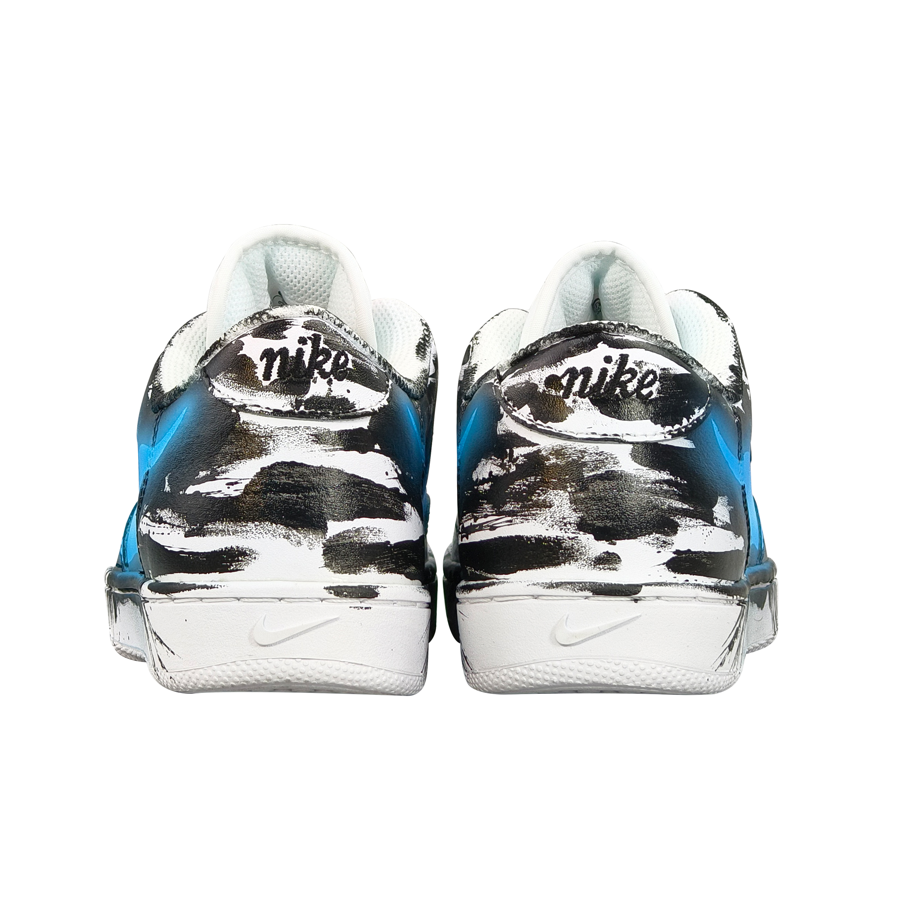 Details for Zapatillas Nike Court Vintage 'Negro Blanco Salpicaduras Azules' CJ1679-101(TeamEight-男款火神蓝)