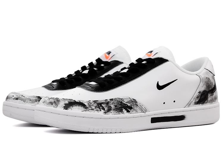 Shop [Custom Schoenen] Nike Court Vintage ''CNY Ink en Wash'' CJ1679-101(team肆-CV龙年水墨男款ZQ)
