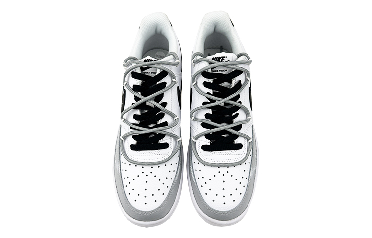[Custom Shoes] Nike Court Vision 1 'Airplane Deconstructed Graffiti Black White Grey' 圖 4