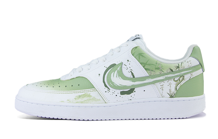 Order [定制鞋] 耐克Court Vision 1 '竹墨' DH2987-101（Team287-竹叶青）