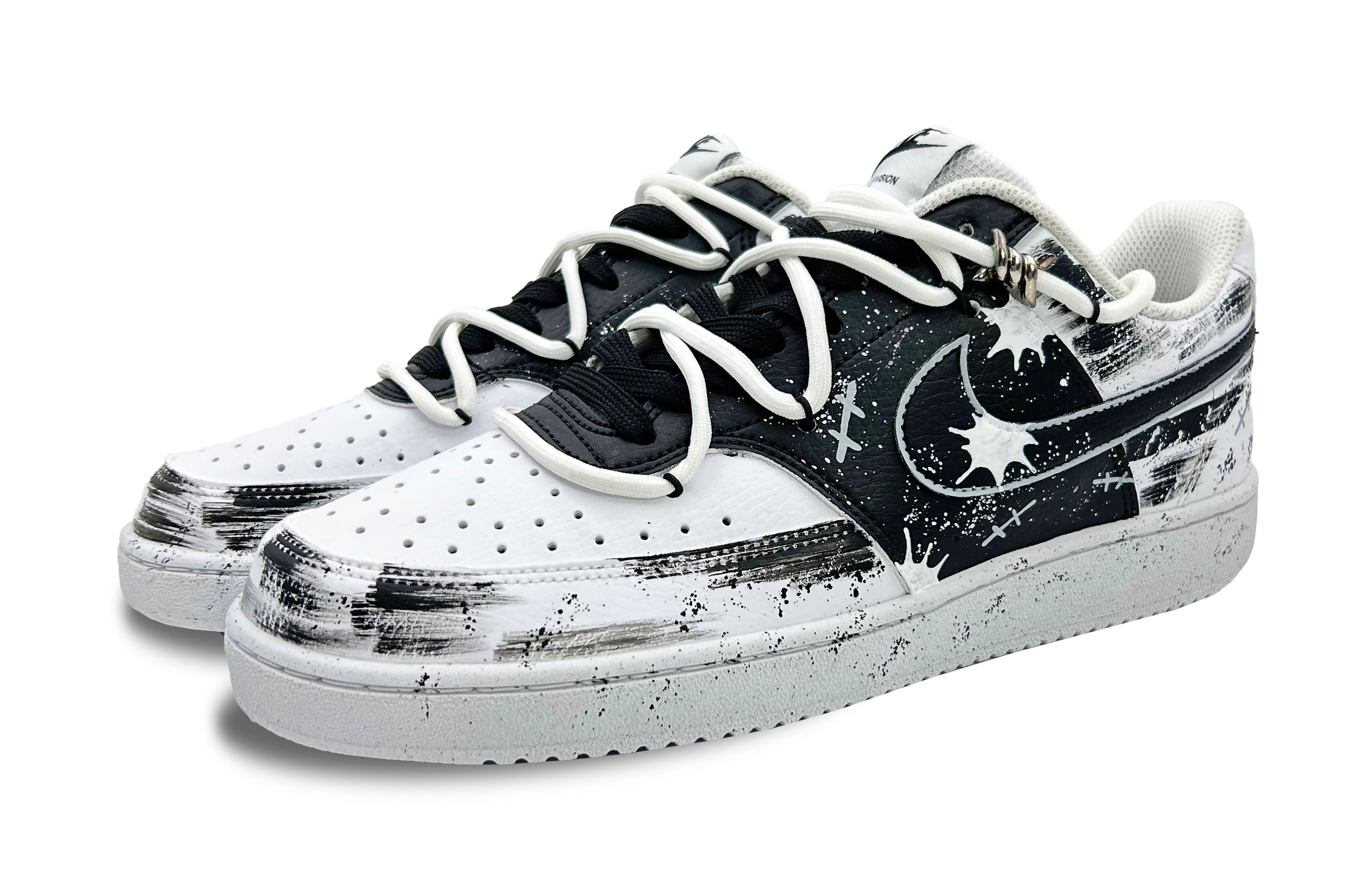 [Custom Shoes] Nike Court Vision 1 'Black Phantom Custom' 圖 4