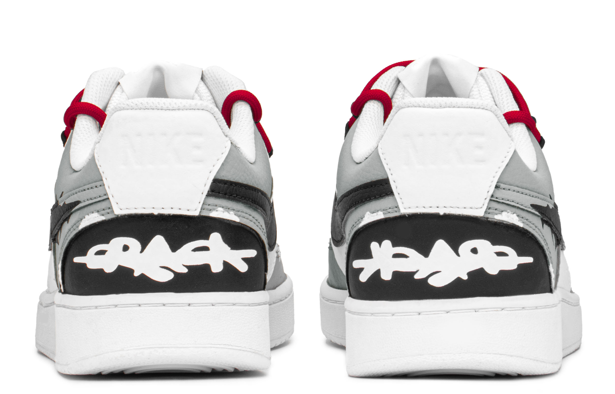 [Custom Shoes] Nike Court Vision 1 'Black White Distressed' 圖 4