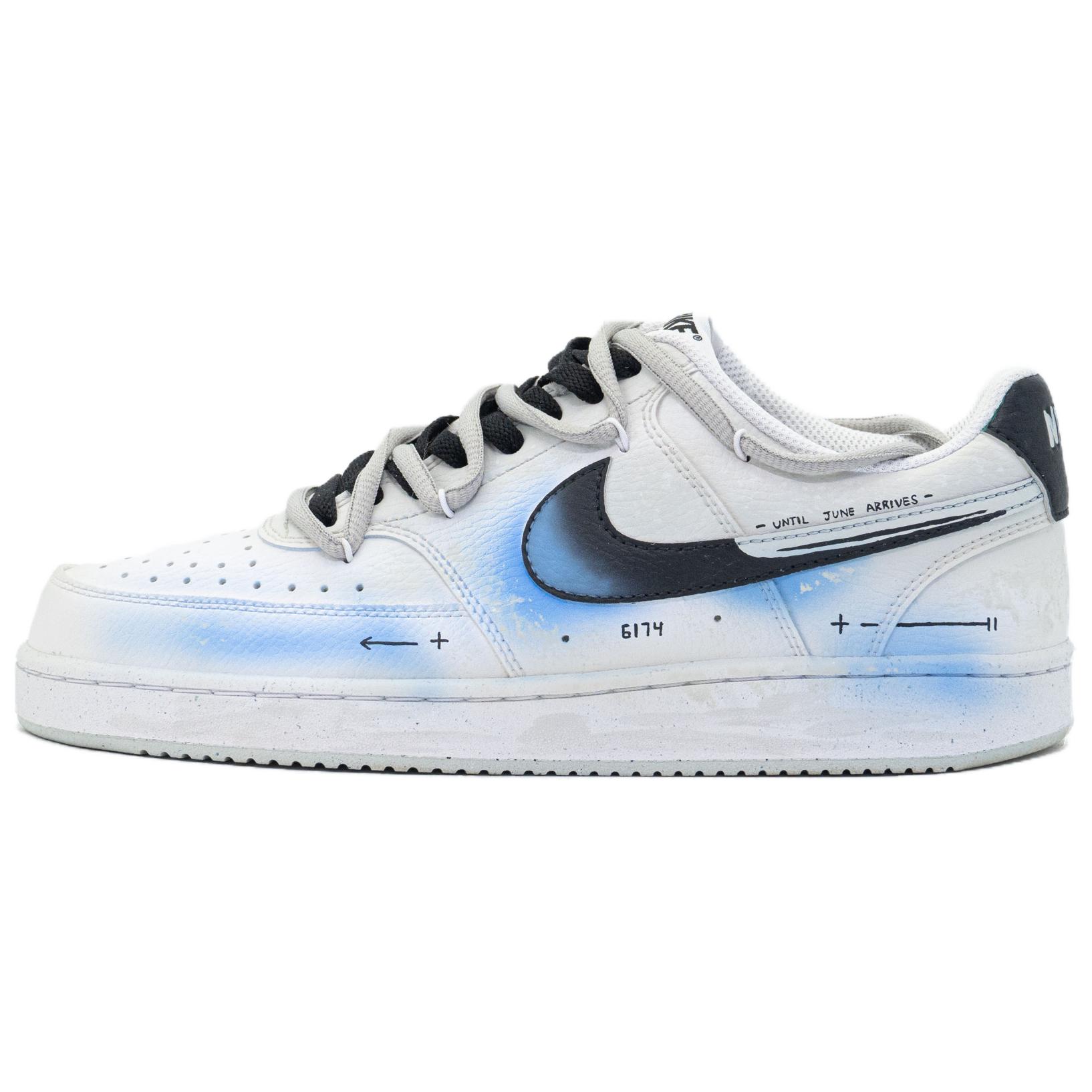 [Custom Shoes] Nike Court Vision 1 'Black White Mist'