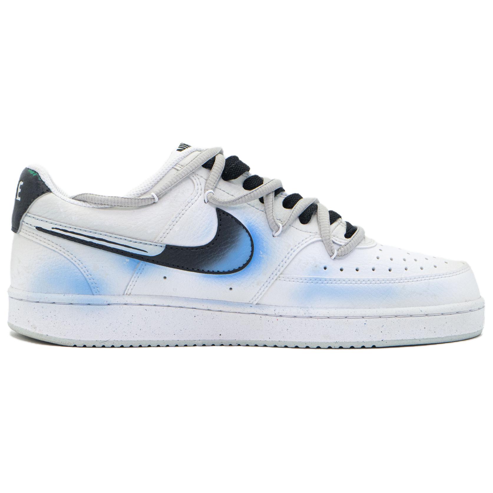 [Custom Shoes] Nike Court Vision 1 'Black White Mist' 圖 3