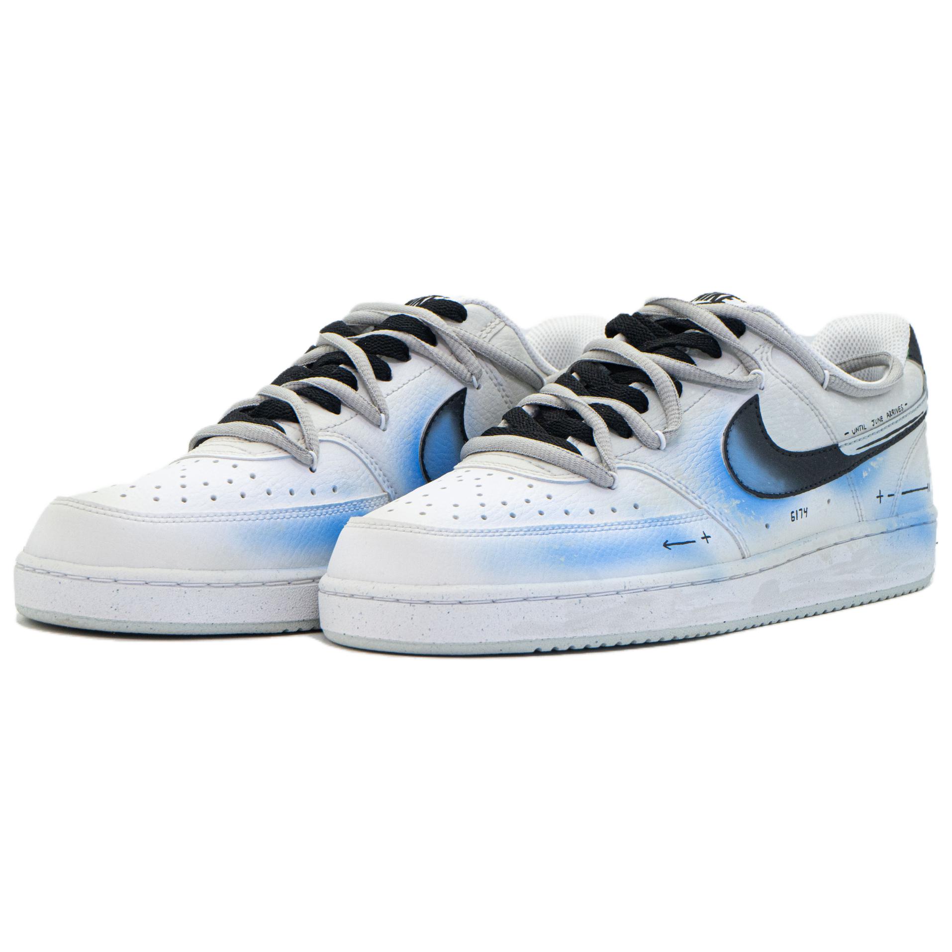 [Custom Shoes] Nike Court Vision 1 'Black White Mist' 圖 4