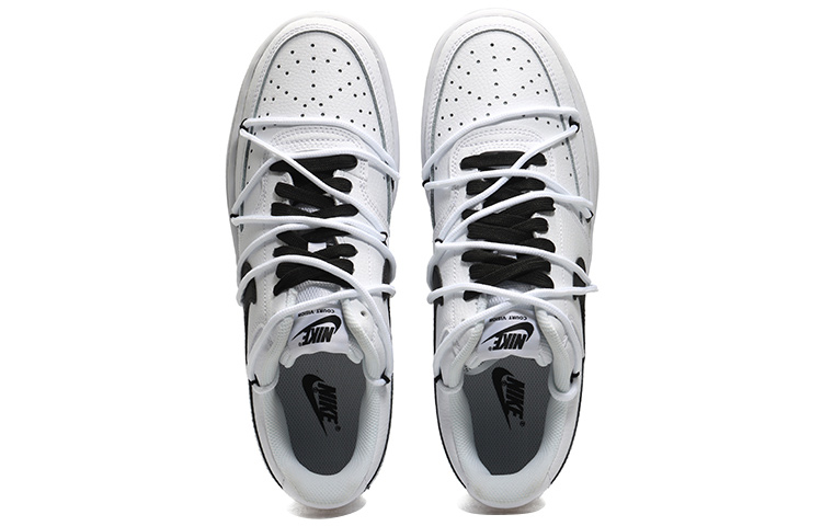 Shop Zapatillas Nike Court Vision 1 'Negro Blanco Panda Swoosh Degradado' CD5463-101(Team10-趴趴熊猫男白黑QD)