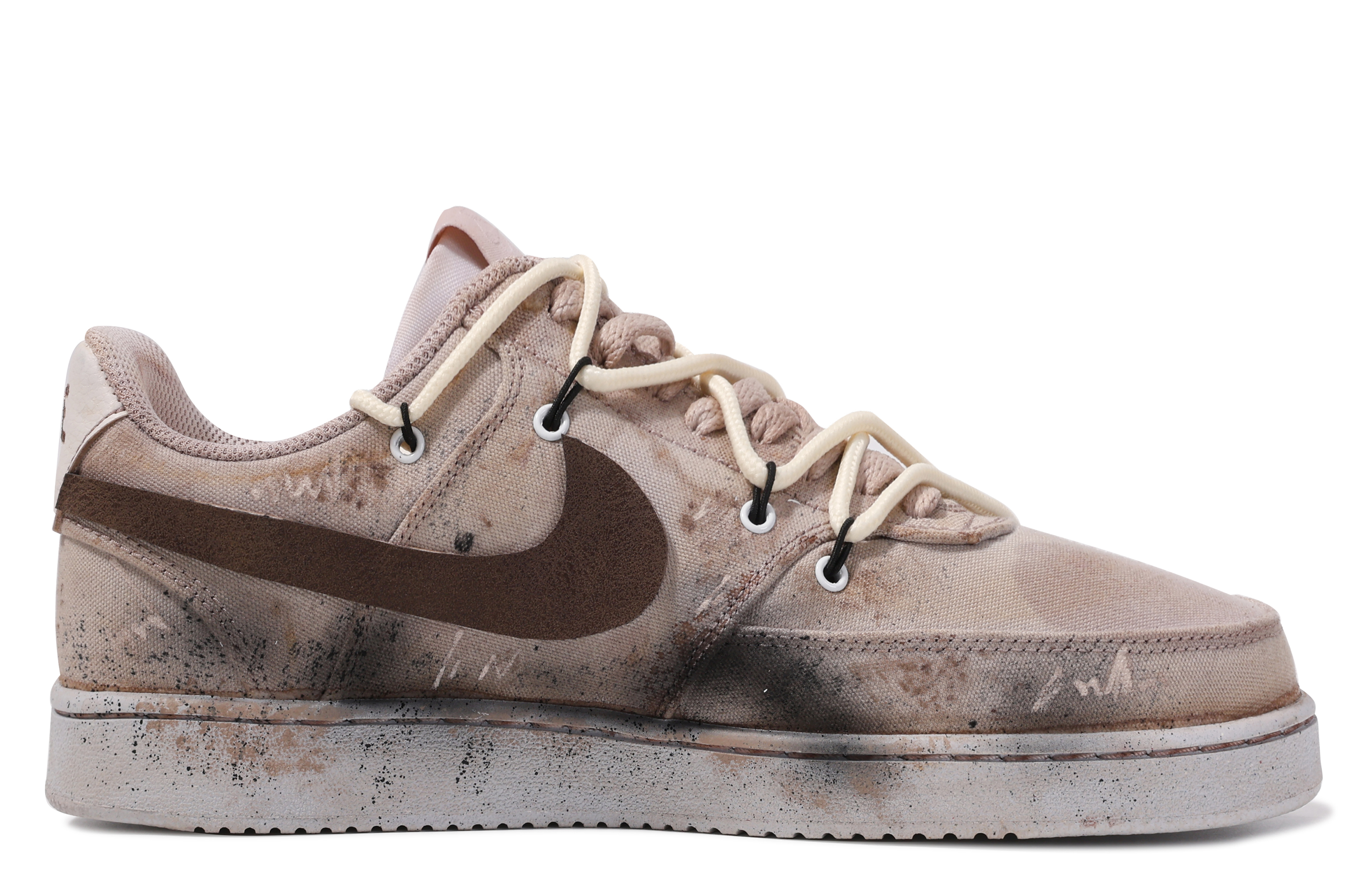 Order [定制鞋] Nike Court Vision 1 '棕白达芬奇涂鸦' DJ6260-100(TeamM-末世)