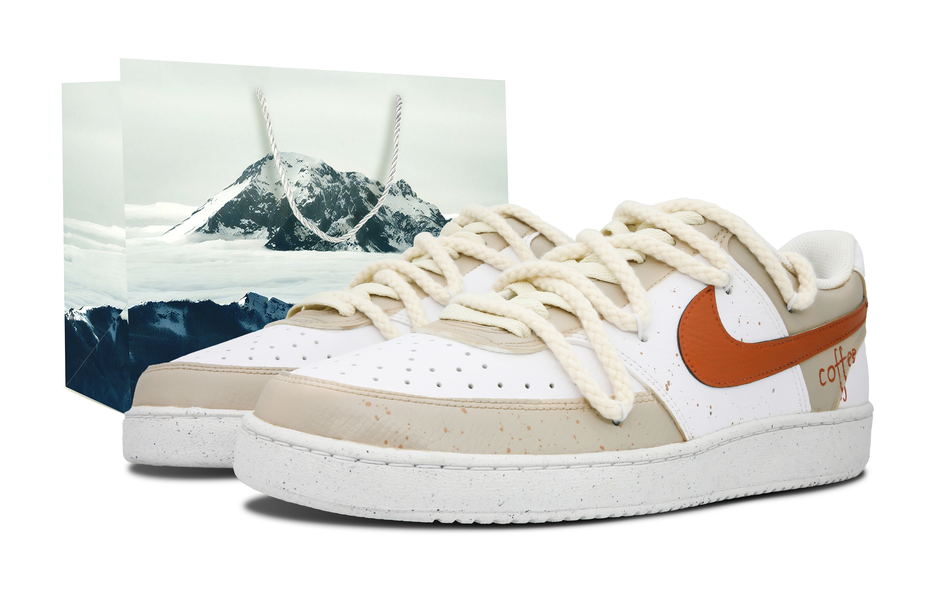 Buy [Zapatillas Personalizadas] Nike Court Vision 1 'Caramel Latte' DH2987-101(Team7-男款焦糖拿铁S-BOX)