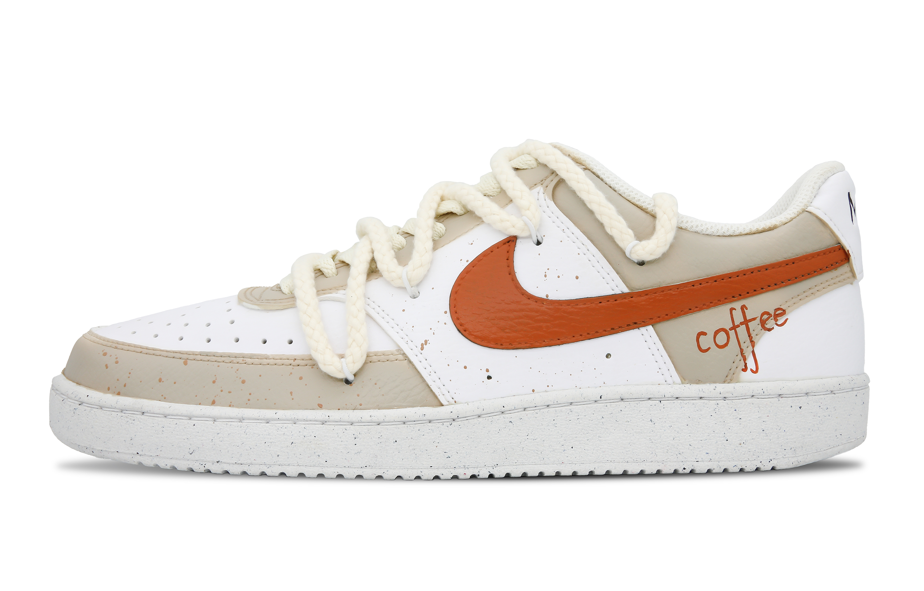 Order [Zapatillas Personalizadas] Nike Court Vision 1 'Caramel Latte' DH2987-101(Team7-男款焦糖拿铁S-BOX)
