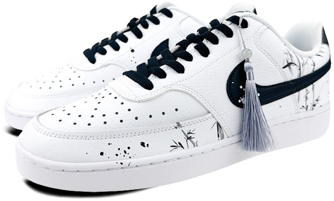 나이키 커스텀 코트 비전 1 '먹물 대나무' (Nike Custom Court Vision 1 '먹물 대나무') CD5463-101(Team47-男款court竹) Lookbook 나이키 커스텀 코트 비전 1 '먹물 대나무' (Nike Custom Court Vision 1 '먹물 대나무') CD5463-101(Team47-男款court竹)