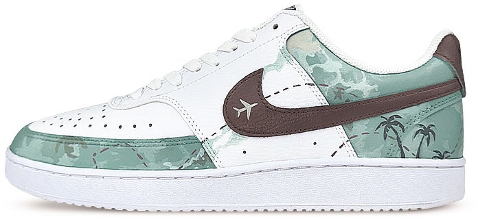 custom-shoes-nike-court-vision-1-coconut-tree-white-green