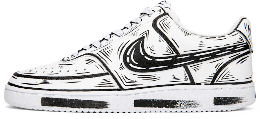 Zapatillas Nike Court Vision 1 "Graffiti Cómic" CD5463-101(Team18黑白二次元线条Court) Buy Zapatillas Nike Court Vision 1 "Graffiti Cómic" CD5463-101(Team18黑白二次元线条Court)