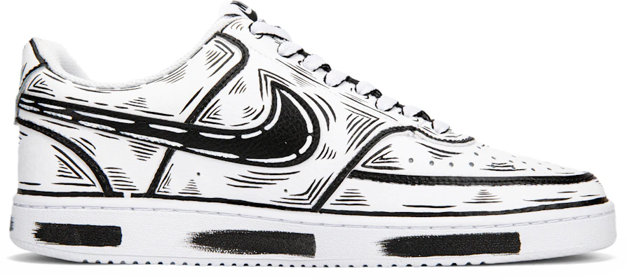 Zapatillas Nike Court Vision 1 "Graffiti Cómic" CD5463-101(Team18黑白二次元线条Court) Order Zapatillas Nike Court Vision 1 "Graffiti Cómic" CD5463-101(Team18黑白二次元线条Court)