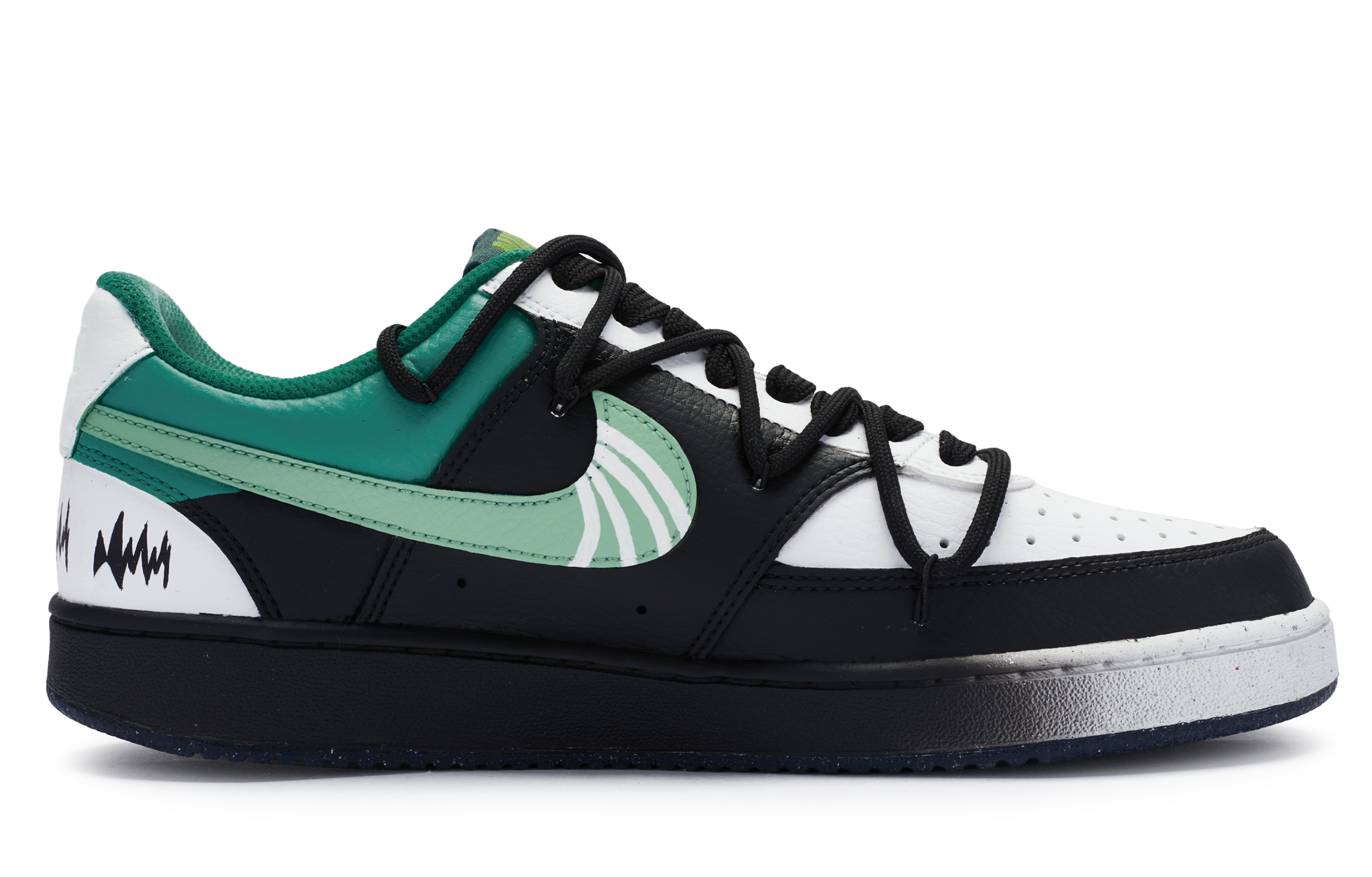 Order [Kasut Custom] Nike Court Vision 1 'Custom Drip High Street Dilukis Tangan' DH2987-103-460356