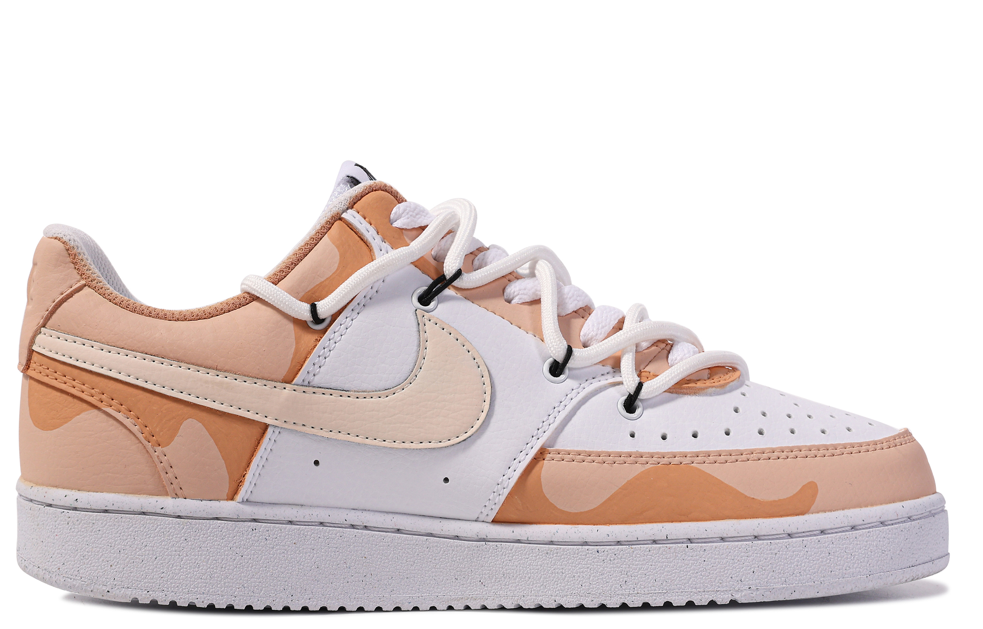 [Custom Shoes] Nike Court Vision 1 'Da Vinci Comet Day and Night Orange White' 圖 2
