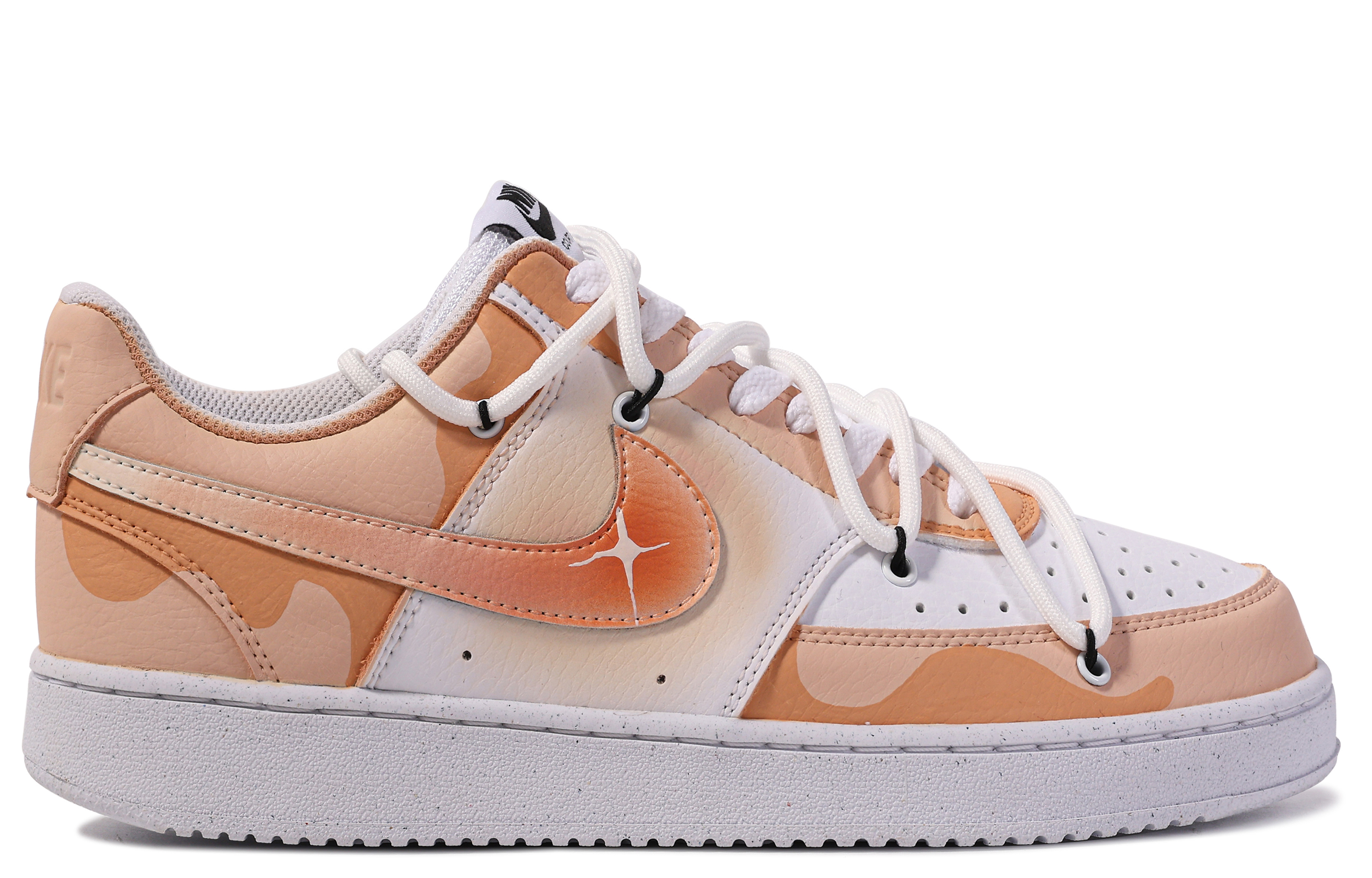 [Custom Shoes] Nike Court Vision 1 'Da Vinci Comet Day and Night Orange White' 圖 3