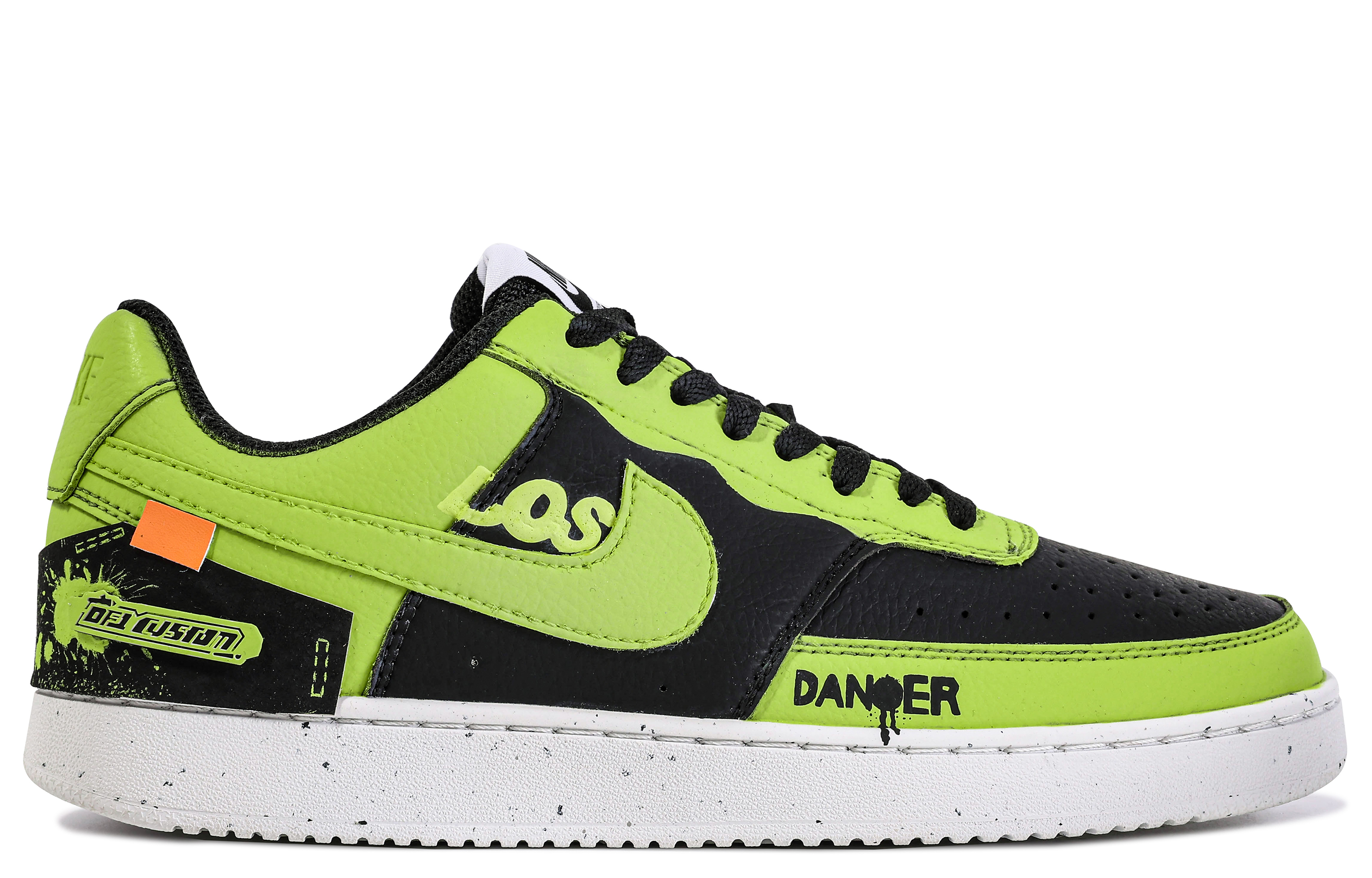 Shop [Zapatos Personalizados] Nike Court Vision 1 'Da Vinci Graffiti Verde Negro' DH2987-001-450508