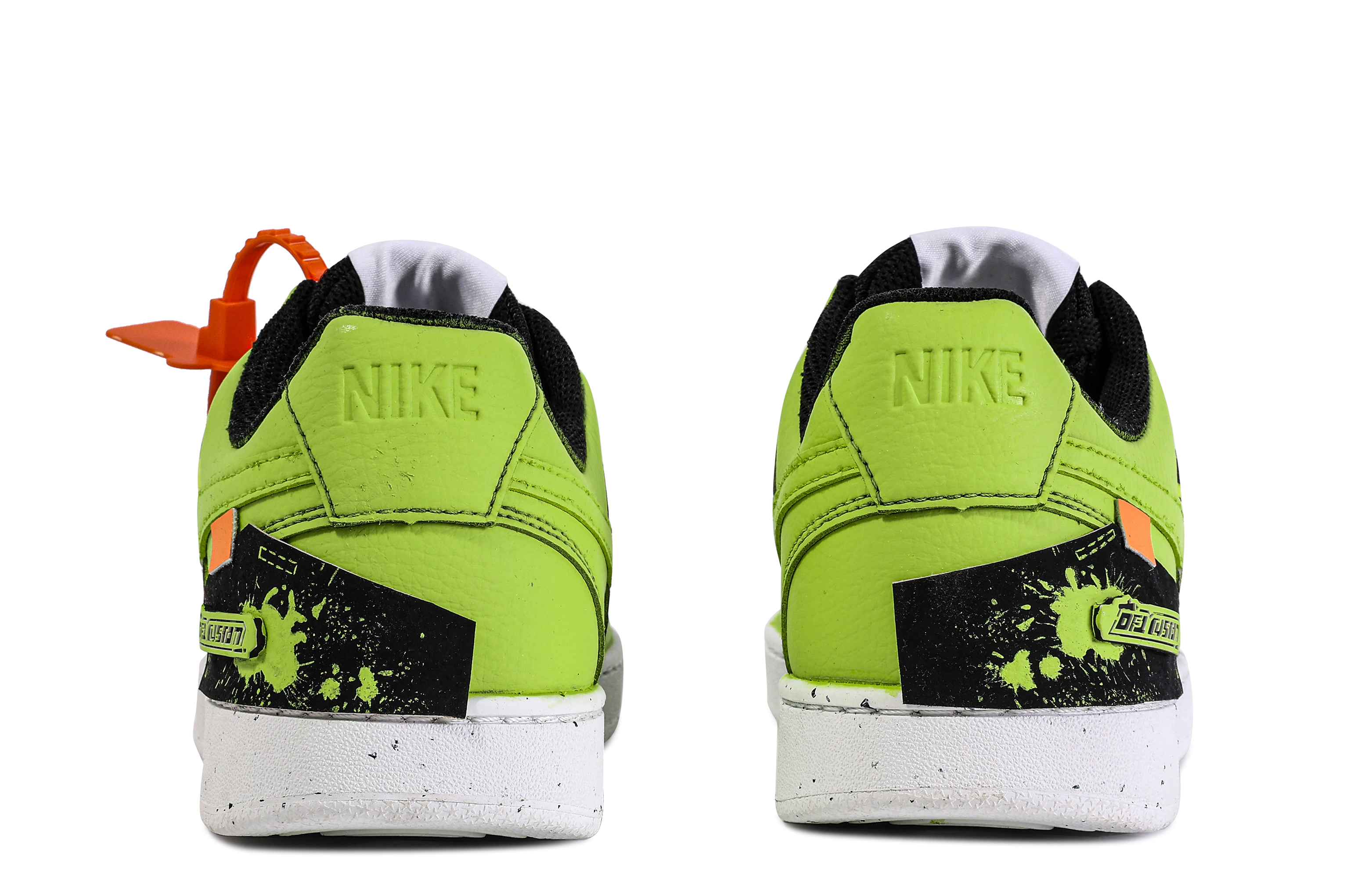 Purchase [Zapatos Personalizados] Nike Court Vision 1 'Da Vinci Graffiti Verde Negro' DH2987-001-450508