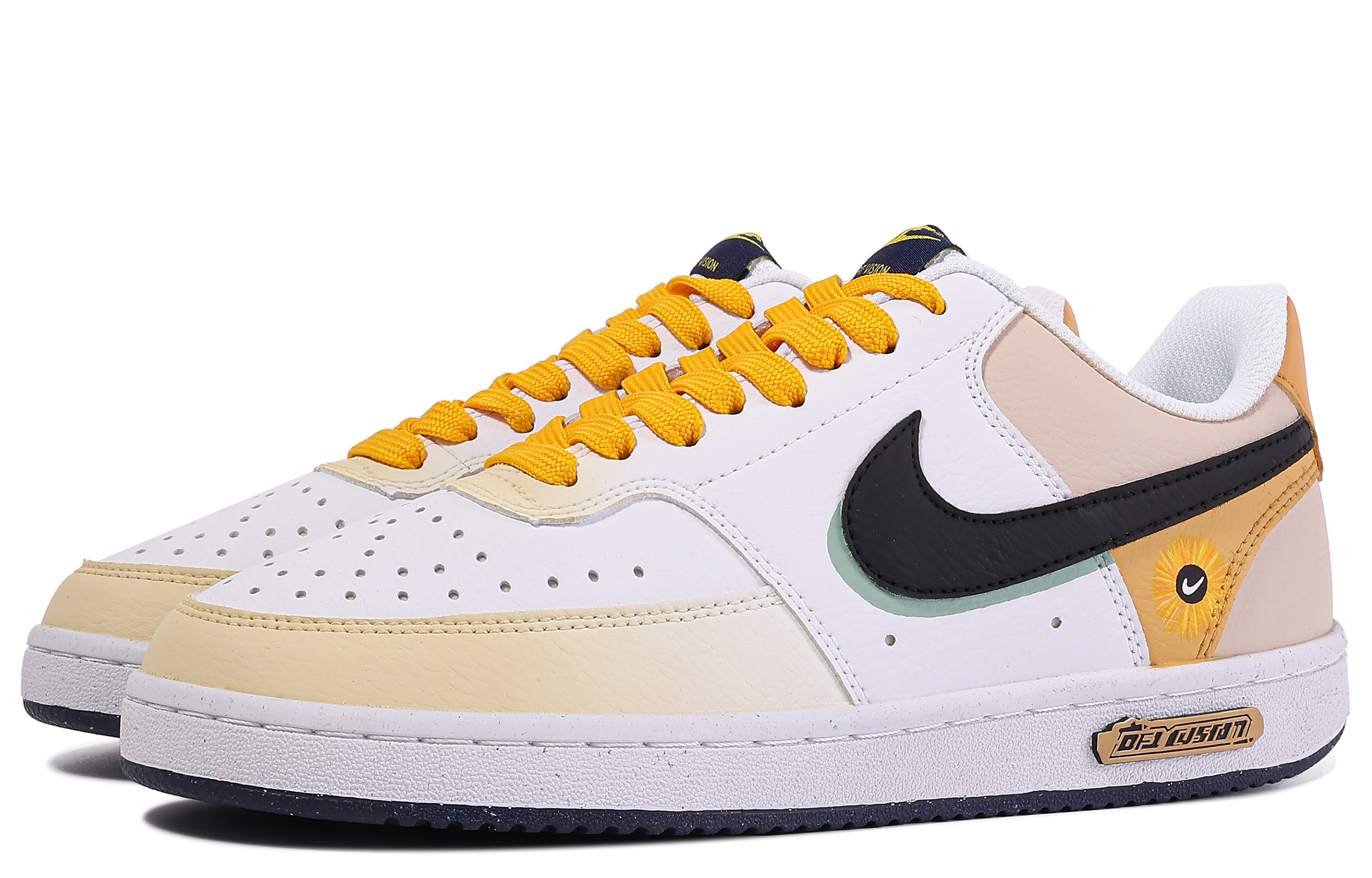 Order [定制鞋] 耐克 Court Vision 1 '达·芬奇向日葵涂鸦' DH2987-103-486375