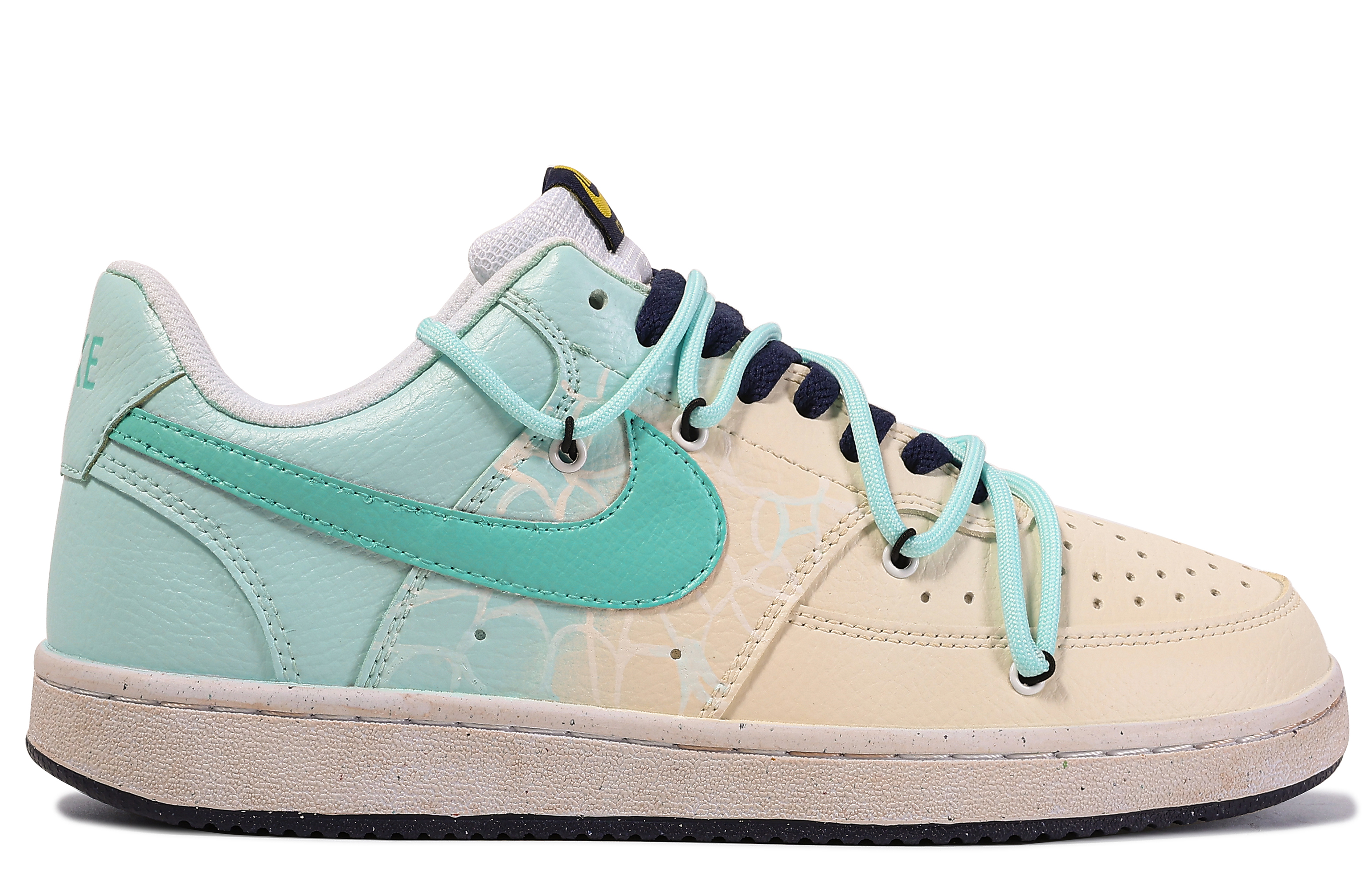 Lookbook 【訂製球鞋】Nike Court Vision 1 達文西訂製 禮盒 深海寂靜 簡約 百搭 舒適 低筒 板鞋 男款 藍白