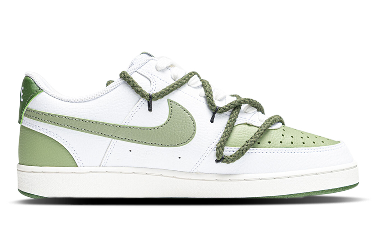 Order 나이키 커스텀 코트 비전 1 '일렉트릭 키드' (화이트-그린) FJ5480-100(Team拾陆-电玩小子男女同款)