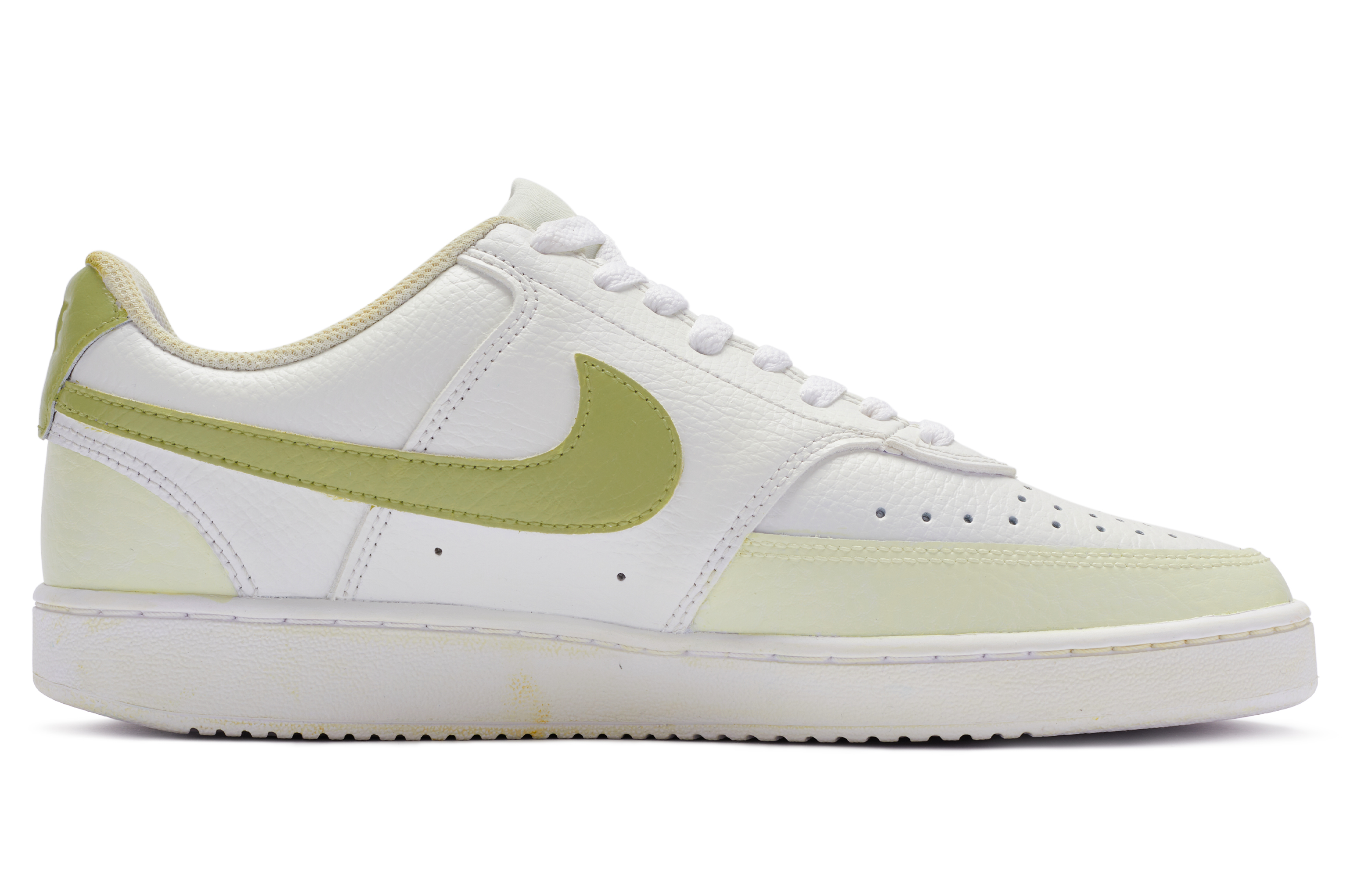 [Custom Shoes] Nike Court Vision 1 'Erato Renaissance Hand-Painted White-Green-Yellow' 圖 2