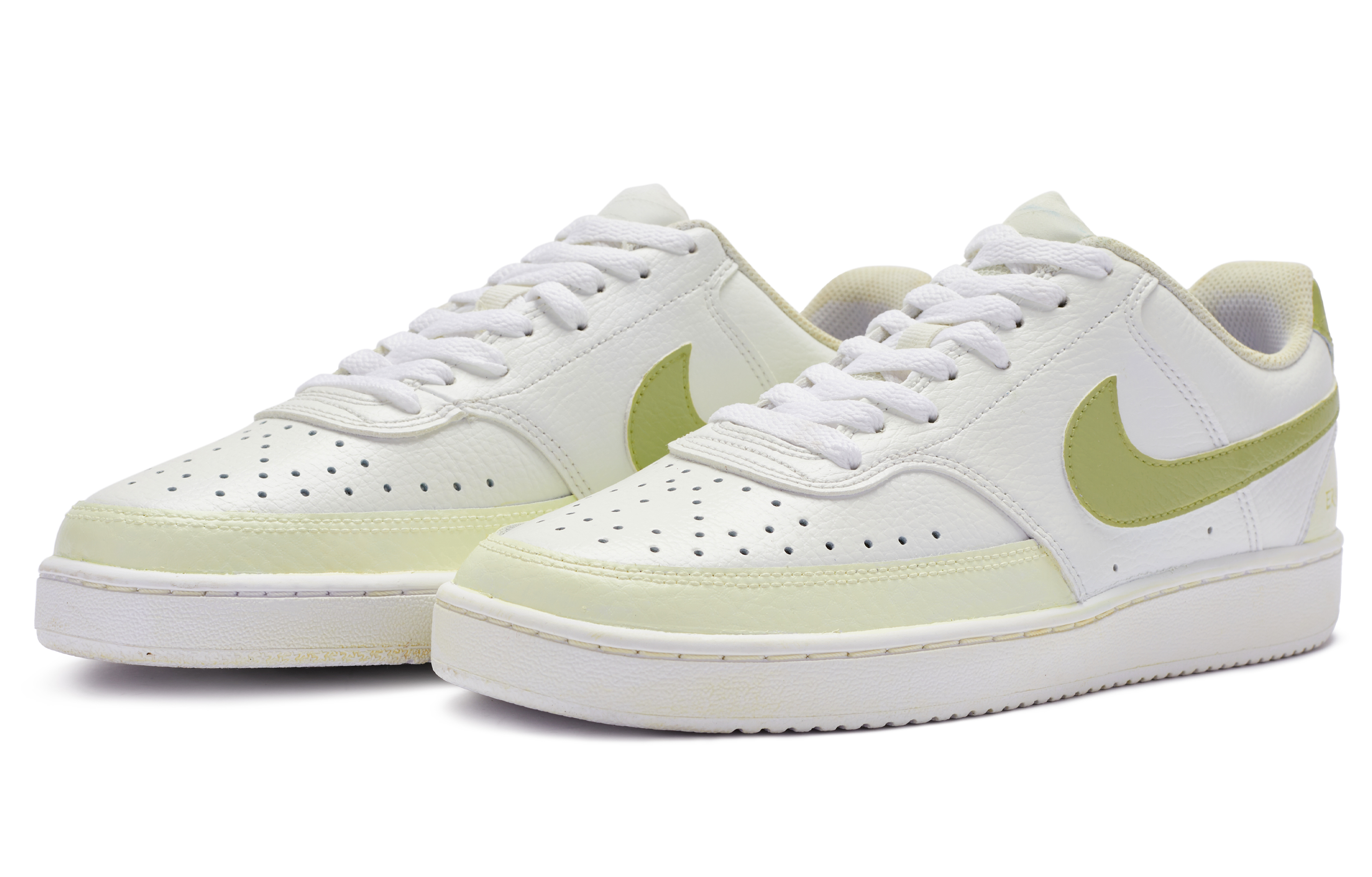 [Custom Shoes] Nike Court Vision 1 'Erato Renaissance Hand-Painted White-Green-Yellow' 圖 3