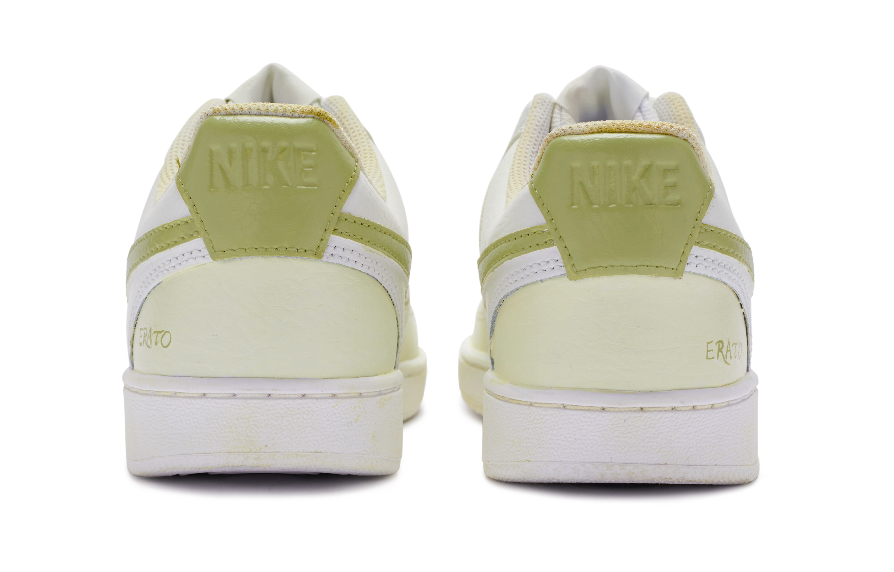 [Custom Shoes] Nike Court Vision 1 'Erato Renaissance Hand-Painted White-Green-Yellow' 圖 5