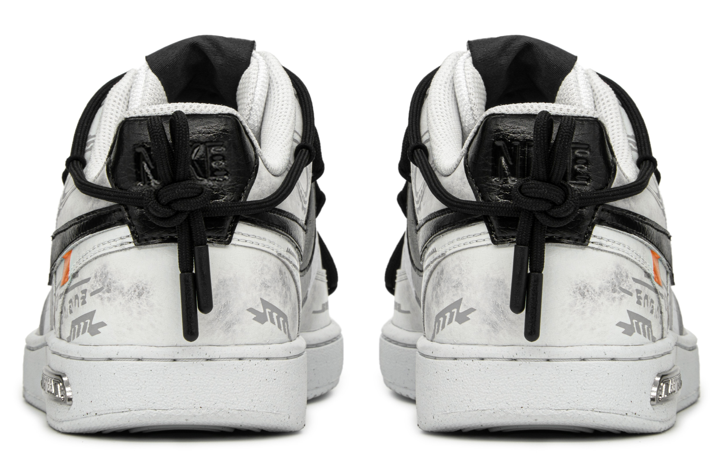 [Custom Shoes] Nike Court Vision 1 'Esports Black-White-Grey' 圖 4