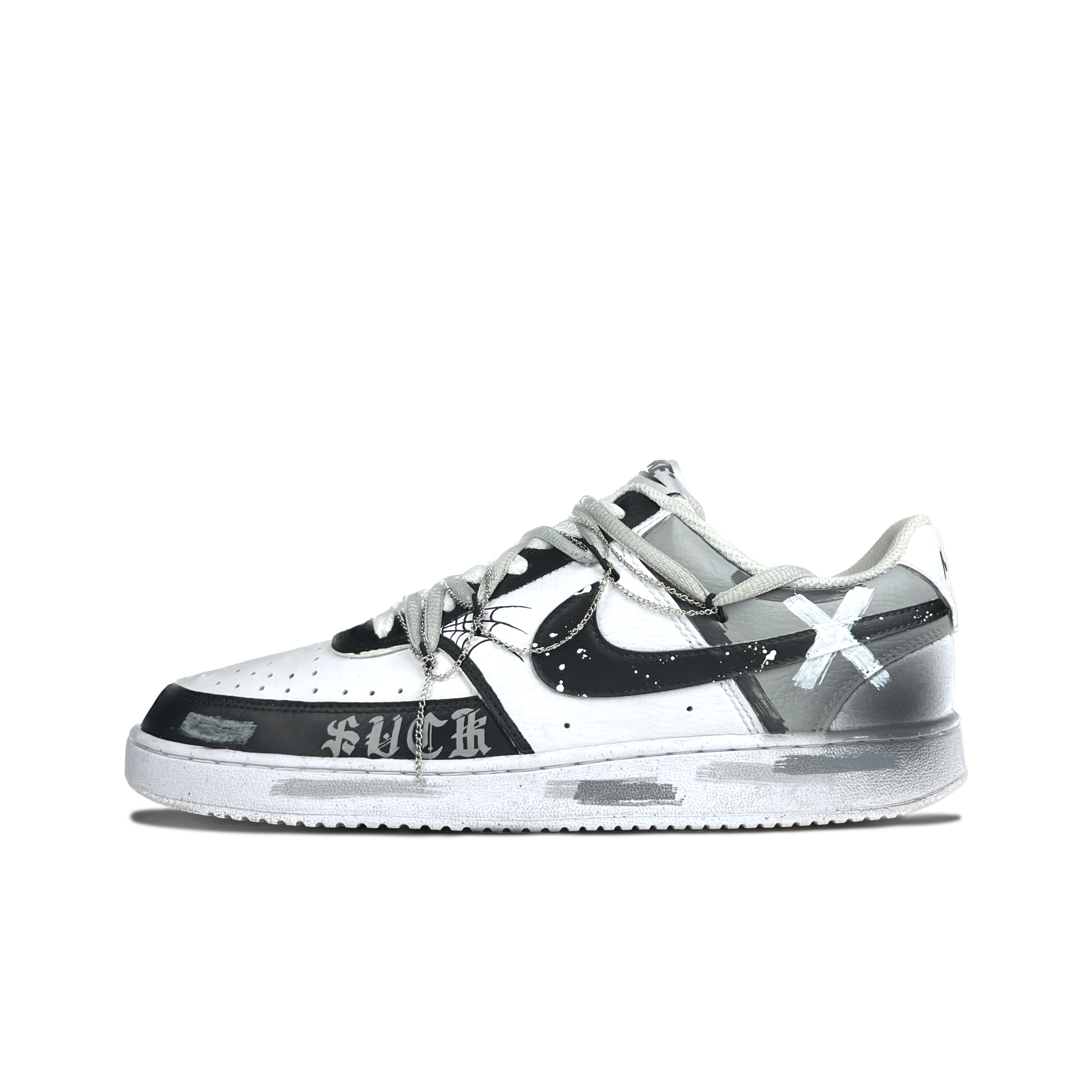 [Custom Shoes] Nike Court Vision 1 'Gothic Graffiti'