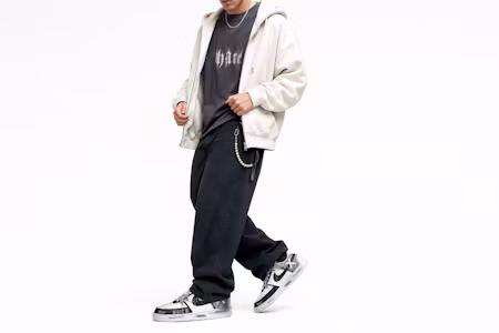 Order 【訂製球鞋】 Nike Court Vision 1 機械魔靈 黑白禁區 哥特風 做舊 復古 漸變 塗鴉 防滑抗震耐磨 低筒 板鞋 男款 白黑