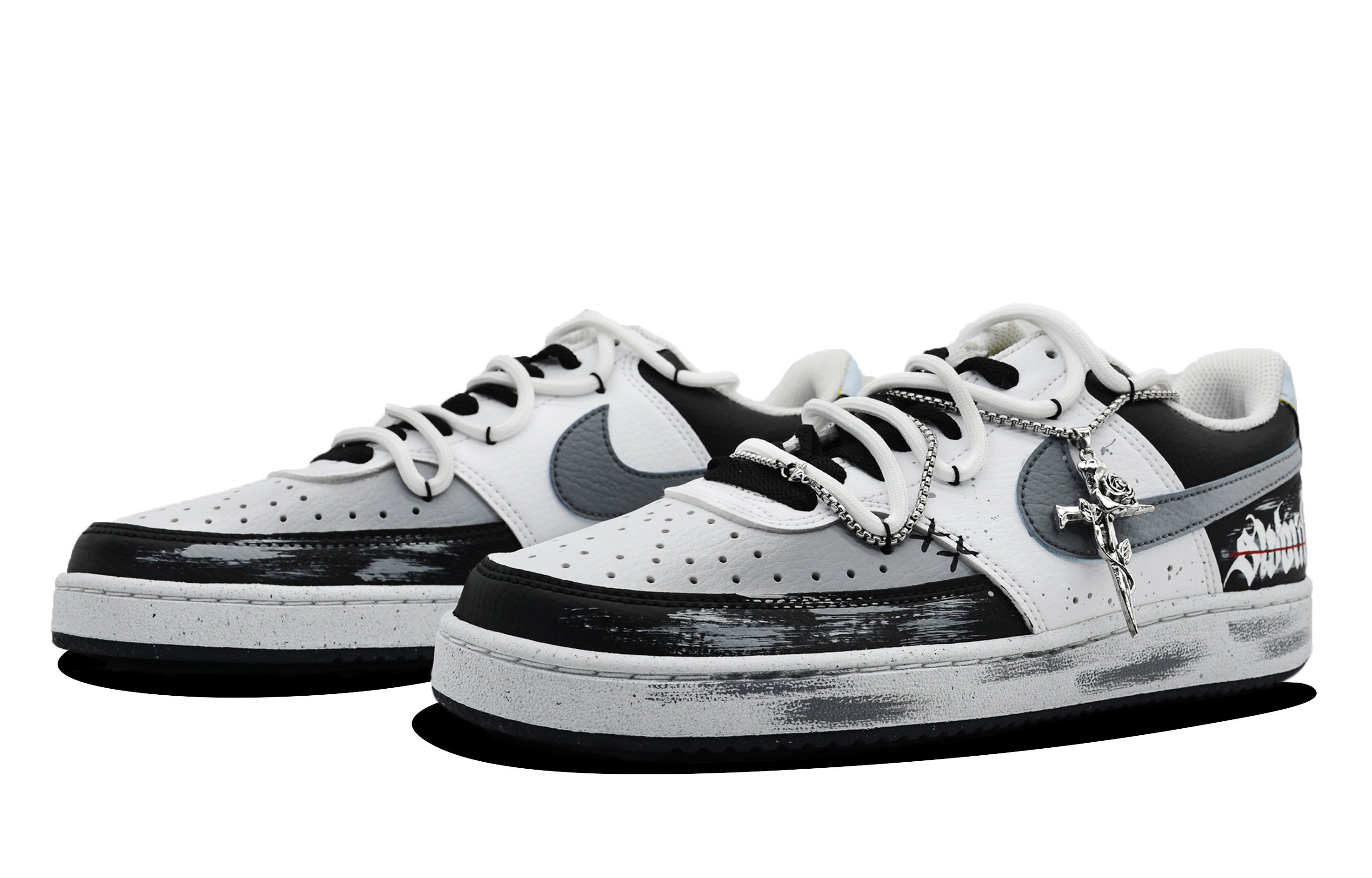 Shop Nike Court Vision 1 "Gris Gótico Cruz Fantasma" DH2987-103(Team28-男款十字幽灵S-BOX)
