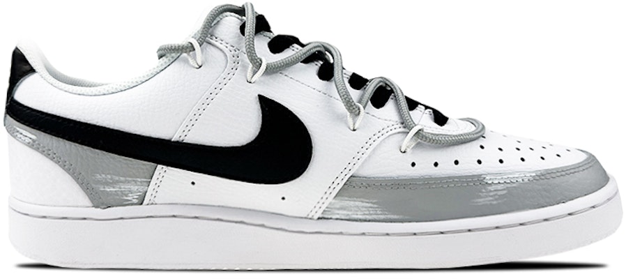 나이키 커스텀 코트 비전 1 '그라피티 블랙 화이트 그레이' CD5463-101(Team47-男款court飞机) Order 나이키 커스텀 코트 비전 1 '그라피티 블랙 화이트 그레이' CD5463-101(Team47-男款court飞机)